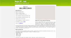 Desktop Screenshot of moje-ip.net